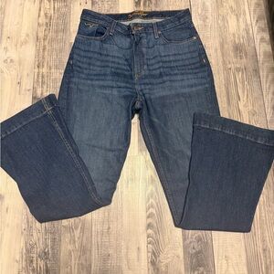 Dark Wash High-Rise Flare Jeans